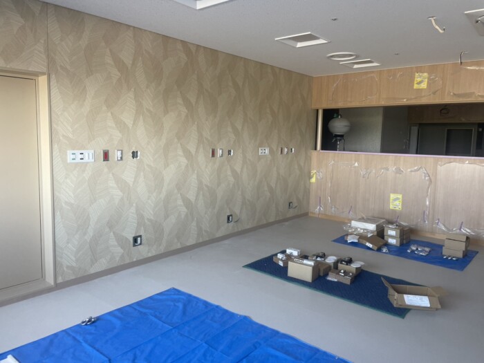 透析室器具工事完成状態